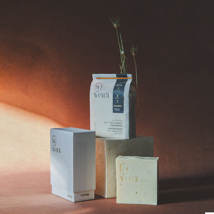Exfoliating Rice and Black Pepper Soap Square