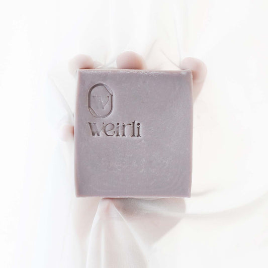 Weirli Nourishing Lavender and Purple Clay Soap Square